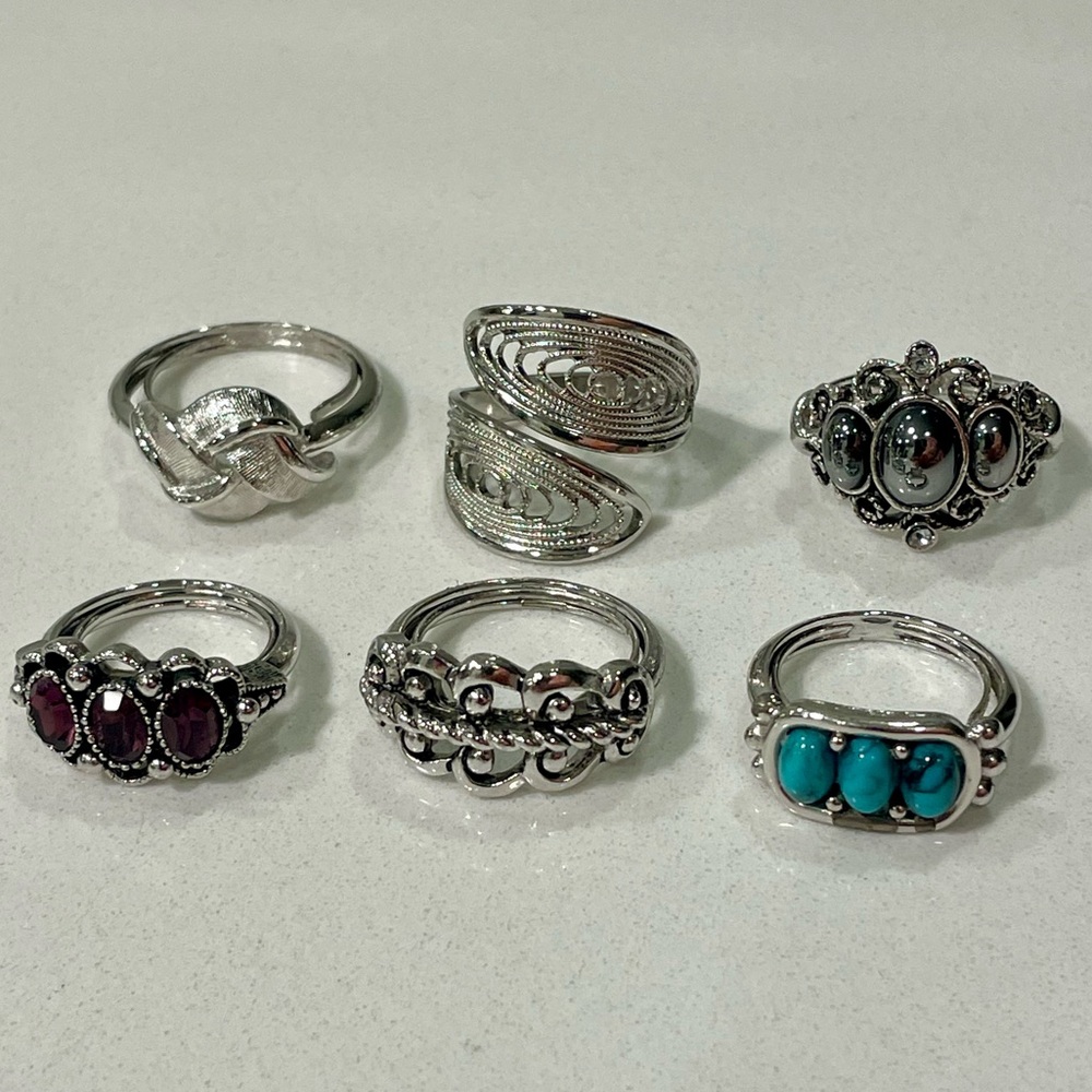 Vintage Lot of Avon Rings (6)